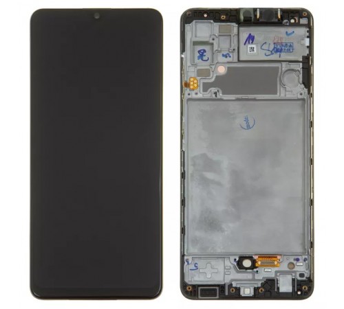 Дисплей для Samsung A325 Galaxy A32, черный, с рамкой, Оригинал (переклеено стекло) Дисплей для Samsung A325 Galaxy A32, черный, с рамкой, Оригинал (переклеено стекло)