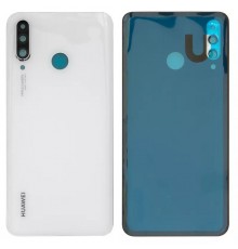 Задня панель корпусу для Huawei P30 Lite, біла + скло камери, 48 Мп