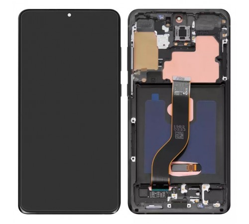 Дисплей для Samsung G985 Galaxy S20 Plus, G986 Galaxy S20 Plus 5G, черный, с рамкой, Original (PRC), cosmic black