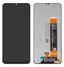 Дисплей для Samsung A235 Galaxy A23, чорний, без рамки, Оригінал (переклеєне скло)
