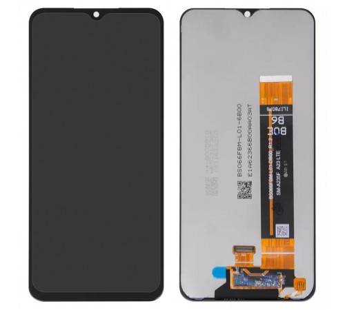 Дисплей для Samsung A235 Galaxy A23, чорний, без рамки, Оригінал (переклеєне скло)