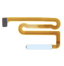 Шлейф для Samsung A135 Galaxy A13, A137 Galaxy A13, кнопки увімкнення, сканера відбитка пальця (Touch ID), голубий