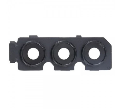 Стекло камеры для Samsung A135 Galaxy A13 4G, черное, с рамкой