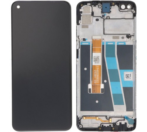 Дисплей для Oppo A52, A72, A92, черный, с рамкой, High Copy