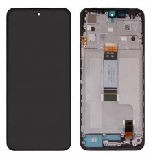 Дисплей для Xiaomi Poco M6 Pro 5G, Redmi 12, чорний, з рамкою, High Copy