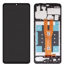 Дисплей для Samsung A065 Galaxy A06, черный, с рамкой, High Copy
