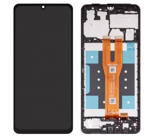 Дисплей для Samsung A065 Galaxy A06, черный, с рамкой, High Copy