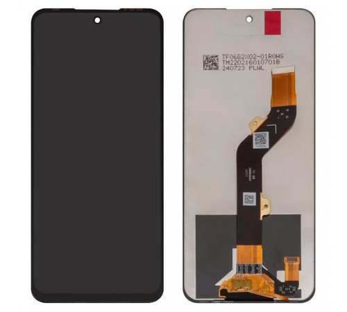 Дисплей для Tecno Pova 4 (LG7), Pova Neo 2; Infinix Hot 12 (X6817), Hot 12 Play (X6817, X6816), Hot 12 Play NFC, Hot 20 (X6826), Hot 20 Play (X6825), Note 12i (X6819), чорний, без рамки, Сopy, 1540432341