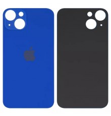 Задня панель корпусу для iPhone 13, синя, не потрібно знімати скло камери, big hole