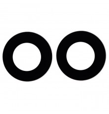 Стекло камеры для Samsung A045 Galaxy A04, черное, без рамки, комплект 2 шт.