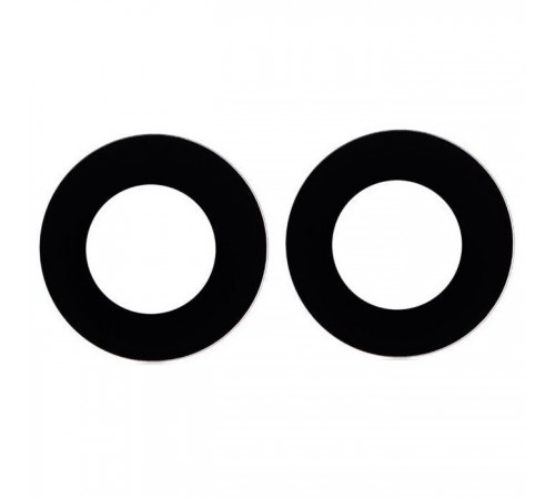 Скло камери для Samsung A045 Galaxy A04, чорне, без рамки, комплект 2 шт.