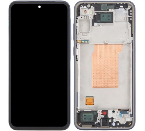 Дисплей для Samsung A356 Galaxy A35 5G, синий (Navi), с рамкой, High Copy (OLED)