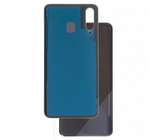 Задняя панель корпуса для Samsung A307F/DS Galaxy A30s, черная (Prism Crush Black)