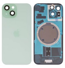 Задняя панель корпуса для iPhone 15, зеленая + стекло камеры, High Copy