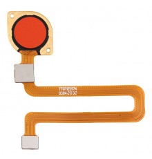 Шлейф для Xiaomi Redmi 9C, сканера отпечатка пальца (Touch ID), оранжевый (Sunrise Orange), Original (PRC)