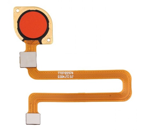 Шлейф для Xiaomi Redmi 9C, сканера отпечатка пальца (Touch ID), оранжевый (Sunrise Orange), Original (PRC)