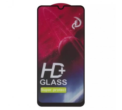 Защитное стекло ASP для Samsung A205F/DS Galaxy A20, совместимо с чехлом, Full Glue, черный