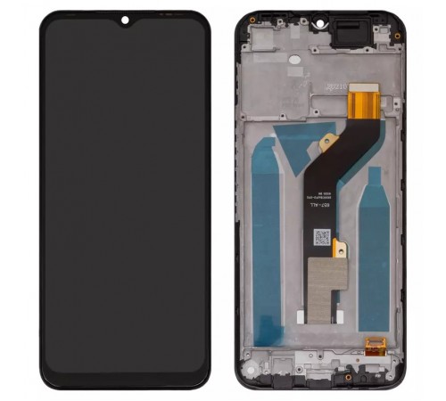 Дисплей для Tecno Spark 7 (KF6n), Spark 7 Go (KF6m), чорний, з рамкою, High Copy, FPC6504-09