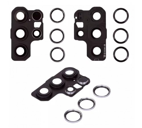 Стекло камеры для Samsung S938 Galaxy S25 Ultra, серебристое, с рамкой