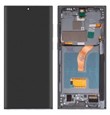 Дисплей для Samsung S908B Galaxy S22 Ultra 5G, зеленый (Green), с рамкой, High Copy (OLED)