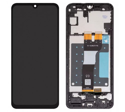 Дисплей для Samsung A057 Galaxy A05s, черный, с рамкой, High Copy