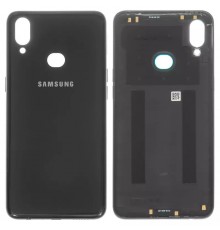 Задня панель корпусу для Samsung A107F/DS Galaxy A10s, чорна