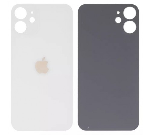 Задня панель корпусу для iPhone 12 mini, біла, big hole Задня панель корпусу для iPhone 12 mini, біла, big hole