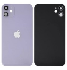 Задня панель корпусу для iPhone 11, фіолетова + скло камери, small hole