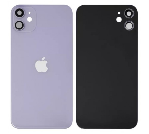Задня панель корпусу для iPhone 11, фіолетова + скло камери, small hole