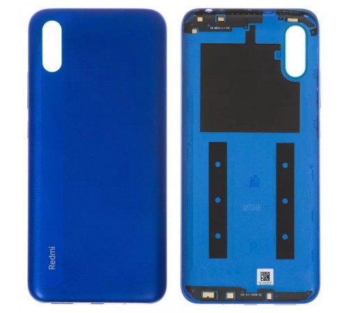 Задняя панель корпуса для Xiaomi Redmi 9A, Redmi 9AT, синяя (Sky Blue), с боковыми кнопками