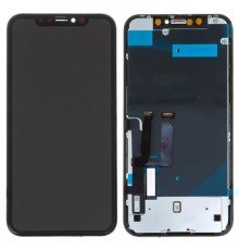 Дисплей для iPhone XR, черный, с рамкой, High Copy High Copy Self-welded OEM
