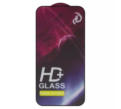 Захисне скло ASP для Apple iPhone 14 Pro Max, сумісне з чохлом, Full Glue, чорне 