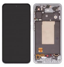 Дисплей для Samsung A566 Galaxy A56, серебристый (Lightgray), с рамкой, Original (PRC)