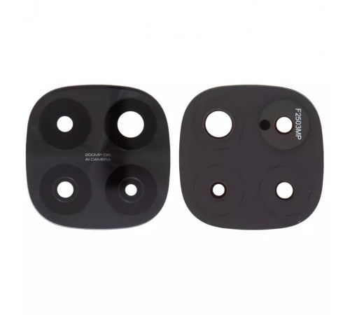 Скло камери для Xiaomi Redmi Note 14 Pro Plus 5G, чорне, без рамки