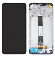 Дисплей для Xiaomi Redmi 9A, Redmi 9AT, Redmi 9C, чорний, з рамкою, Copy, In-Cell, M2006C3LG, M2006C3LI, M2006C3LC, M2006C3MG, M2006C3MT