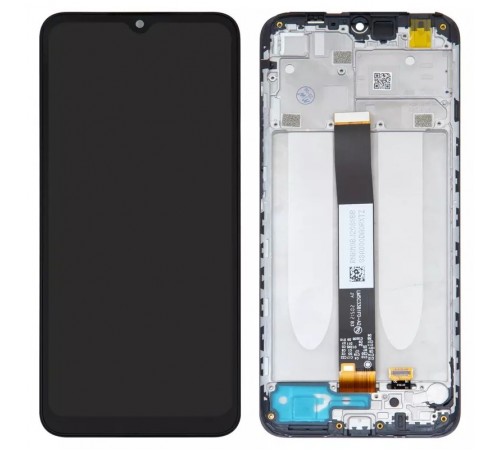 Дисплей для Xiaomi Redmi 9A, Redmi 9AT, Redmi 9C, чорний, з рамкою, Copy, In-Cell, M2006C3LG, M2006C3LI, M2006C3LC, M2006C3MG, M2006C3MT