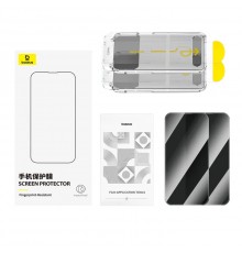 Защитное стекло для Apple iPhone 16, Full-View HD Tempered Glass Screen Protector, Baseus (P0045H04), прозрачное, комплект 2шт.