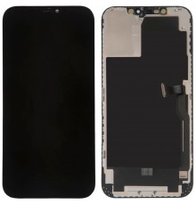Дисплей для iPhone 12 Pro Max, чорний, з рамкою, Copy, Tianma, (TFT)