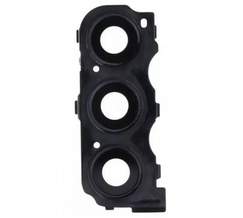 Скло камери для Samsung A235 Galaxy A23, A236B Galaxy A23 5G, чорне, з рамкою