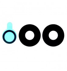 Скло камери для Xiaomi Poco M6 Pro 5G, Redmi 12, Redmi 12 5G, чорне, без рамки, комплект 3 шт.