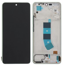 Дисплей для Xiaomi Redmi Note 13 4G, зеленый (Mint Green), с рамкой, Original (PRC) (переклеено стекло)