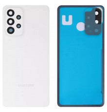 Задня панель корпусу для Samsung A336 Galaxy A33 5G, біла + скло камери