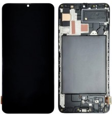 Дисплей для Samsung A707 Galaxy A70s, черный, с рамкой, High Copy (OLED)