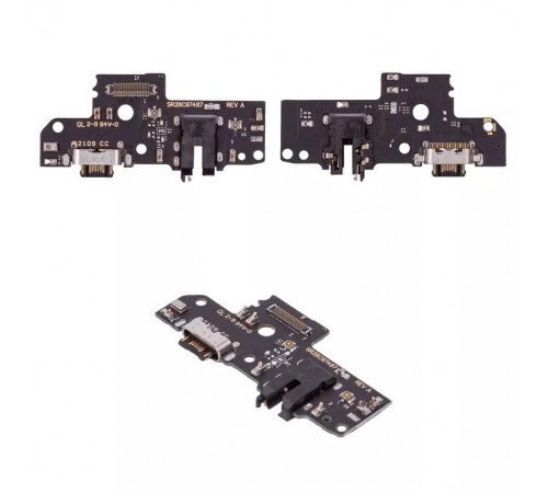 Шлейф для Motorola Moto G50 XT2137, коннектора зарядки, коннектора наушников, микрофона, плата зарядки, High Copy