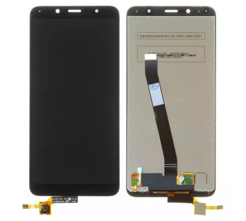 Дисплей для Xiaomi Redmi 7A, чорний, без логотипу, без рамки, Оригінал (переклеєне скло), MZB7995IN, M1903C3EG, M1903C3EH, M1903C3EI