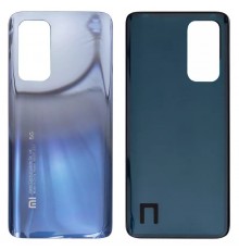 Задняя панель корпуса для Xiaomi Mi 10T, Mi 10T Pro, серебристая, Copy