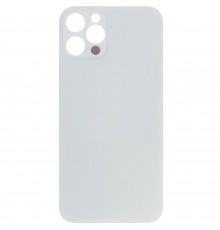 Задняя панель корпуса для iPhone 12 Pro, серебристая, белая, не нужно снимать стекло камеры, Original (PRC), big hole, silver