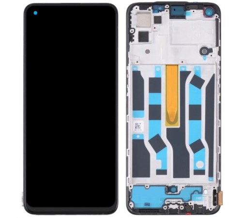Дисплей для Oppo Reno 6, чорний, з рамкою, Original (PRC)