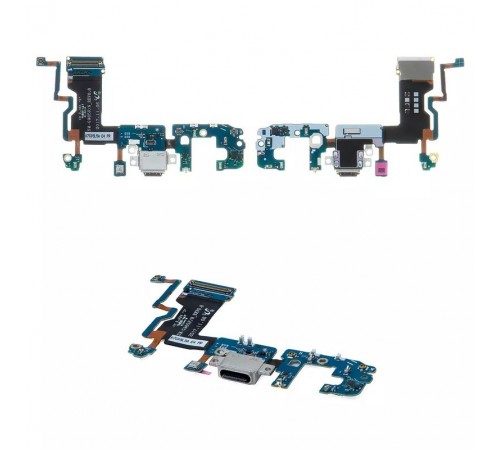 Шлейф для Samsung G965F Galaxy S9 Plus, коннектора зарядки, мікрофона, плата зарядки, Original (PRC)