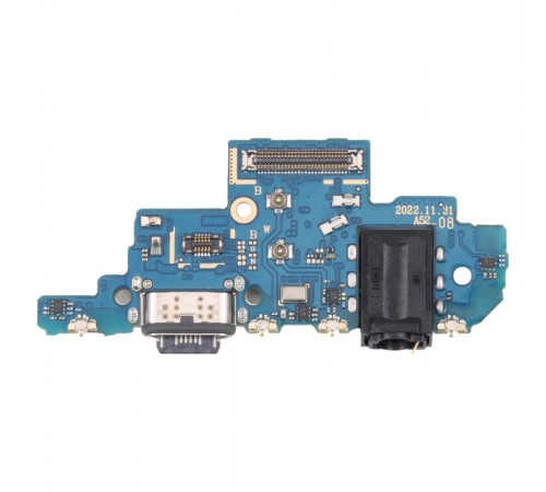 Шлейф для Samsung A525 Galaxy A52, коннектора зарядки, коннектора наушников, микрофона, плата зарядки, High Copy